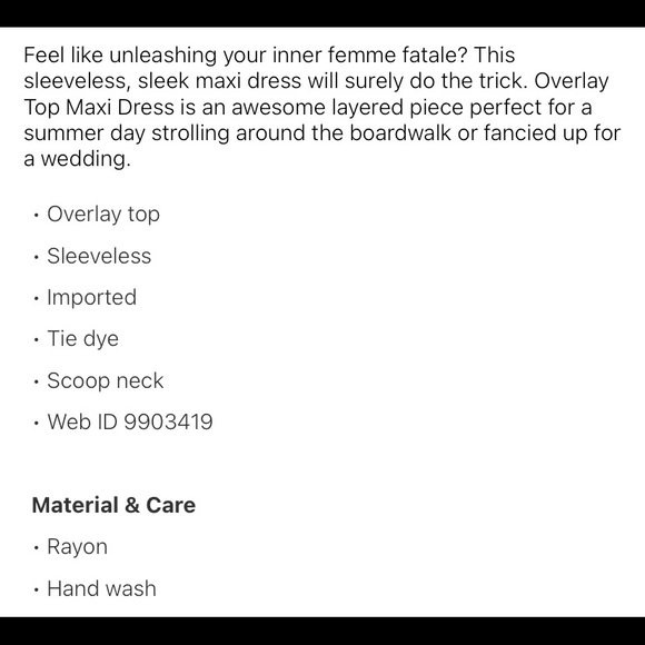 Women’s Tie Dye Maxi Dress - Picture 6 of 9